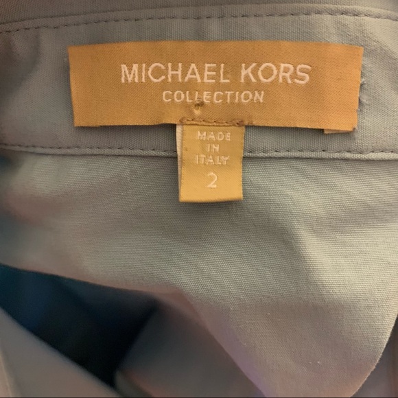 Michael Kors blue button up shirt. Size 2 - Picture 10 of 10